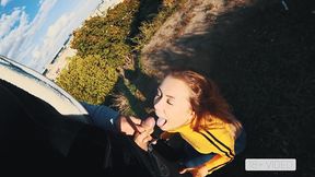 public blowjob and cumshot on mouth with petite mia bandini