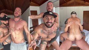 monster dick - italiano dotado arrombando rabo do brasileiro safado