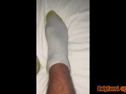 THE GUY SHOWED HIS SWEATY FEET AFTER THE GYM