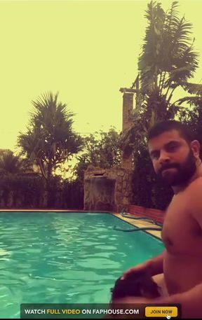 Poolboy Gets Fucked by Big Guy