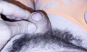 Playing peekaboo with my penis