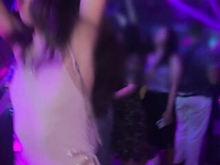 Cutie allowed herself to be drilled in all holes in nightclub crapper