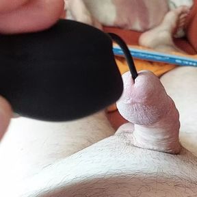 Testing my new dilator with Vibrations and cumshot