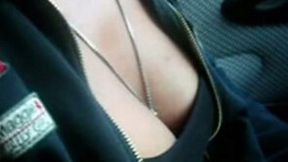 I love to squeeze my girlfriend's swollen nipples in front of a camera