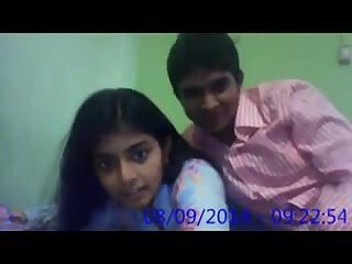 inexperienced mubai coed lovers having missionary style