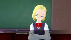 Public Sex in Anime Land with Tsuyu and Android 18
