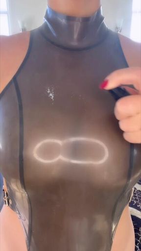 Shining my sheer latex