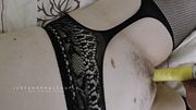 Blowjob while I pleasure her with the vibrator