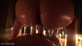 threesome sex by candlelight