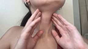 My adam's apple and veins