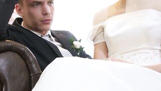 Sexy bride Stacy Cruz receives pussy drilling from another dude in front of her husba