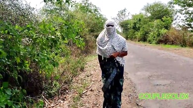 Indian wife takes control in the countryside before moving to the bedroom