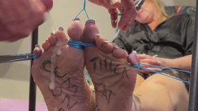 Bondage Feet - Cum On Soles and Tickle!