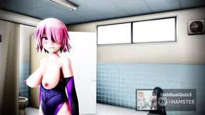 Ahegao Knight Charming GF in 3D Cartoon Action