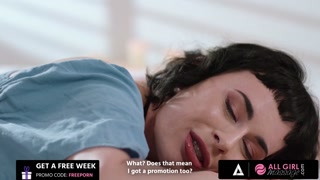 ALL GIRL MASSAGE - Hot Interracial 69 Between Two Sexy Lesbians Olive Glass And Nicole Kitt