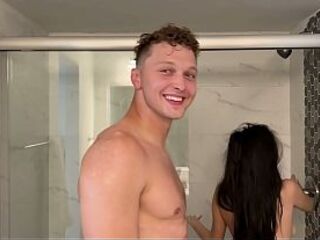 Latin babe gets pounded out by massive Russian Shlong