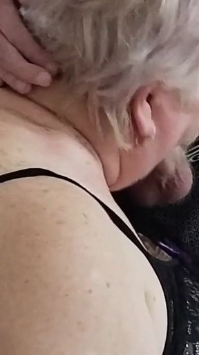Mother-in-law Learns English, Sucks Dick and Gets a Cumshot