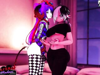 Had the devil herself join!!! [Teaser][VRC][ERP][Shemale hentai]