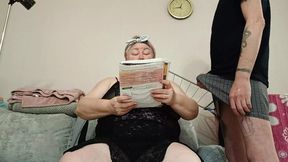 Mom teaches me grammar &mdash;  then gags on sloppy head &mdash;  oh yeah!