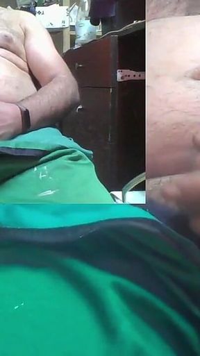Stepdaddy Plays with His Big Dick