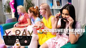 Hot lesbian group gets into pussy licking and fingering