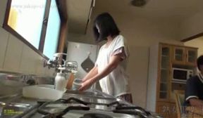 asian slut enjoys playing with herself