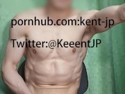 通話アプリで若いお兄さんにチン凸・射精する変態kent-jp　kent-jp his cock to a young man on a video call app