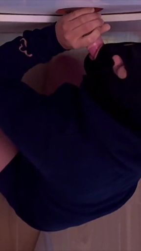 Young 25-year-old at the Gloryhole - His Ass at the Hole