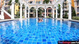 Huge titties amateur Thai lover is a vulgar bimbo who loved attention