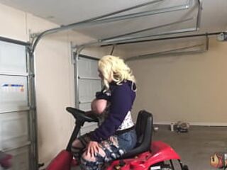 Blond Marilyn Boobs Plays With Rome Major's Jock Between Her Titties!