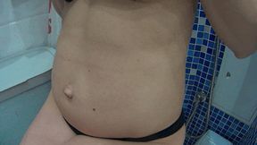 Natural sounds of my bloated belly BB