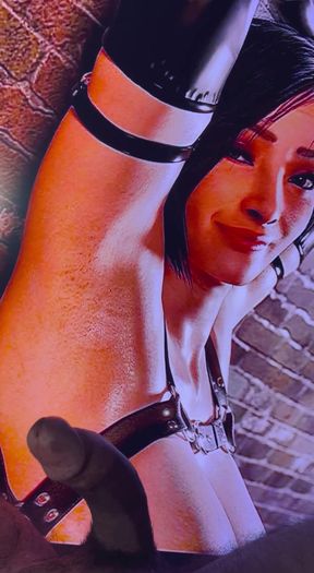 Throbbing armpits get a workout from big dick