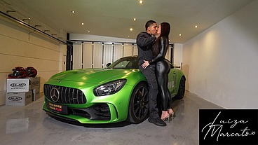 Rough Sex In a Luxury Car With The Mechanic - Luiza Marcato