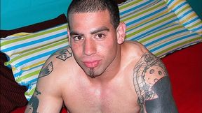 Tattooed Duke Masturbates His Massive Cock