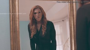 Stunner redhead maya kendrick fucks her doppelganger ladyboy aspen brooks