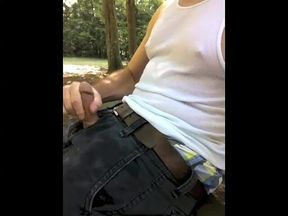 Masturbating in Outdoor- Cumming at the Picnic Area Outside