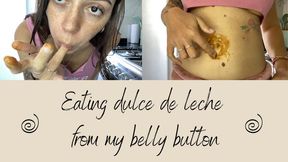 I spread dulce de leche on my belly button and eat it. Sooo delicious.