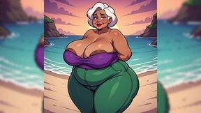 Thick BBW Indian Women at Beach Ai