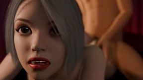 naughty girl tempts the roommate - 3d story scene