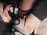 Pissing in a fake ass, ass fucking, masturbation, gay pissing