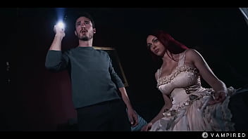 Male Vampire Bondage - Mesmerized Wife Draining Cum Out of Tied Up Husband COCK