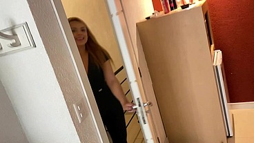 My cuckold husband gave the condom to the young man to fuck me in front of him
