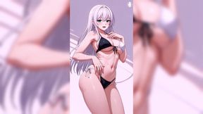 Hot with Pussy Marking in Panties Shaking Her Ass for You - Ai Generated