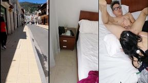 acosada y llevada a mi habitacion una chica pueblerina