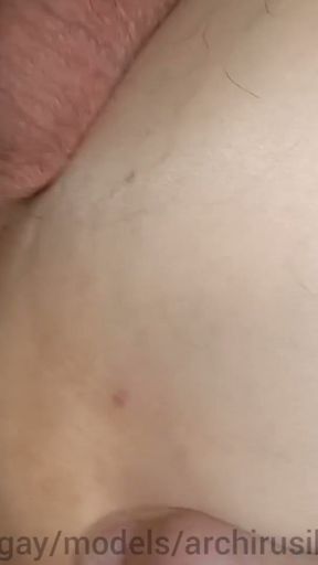 The military man fucked the young obedient slave with his big dick and filled him with sperm! Part 2   Clip 2