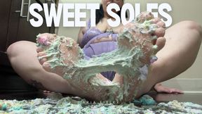Sugar-Coated Soles: Crushing Peeps with My Bare Feet | Aria Eisley | Food Smash | Toe Sucking | Foot Licking | WAM | Toe and Foot Fetish