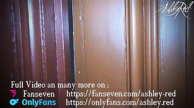 Hot Blond Girl fucked herself with dildo in the basement