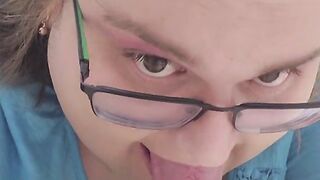 Hazel Tongues Public Toilets and plays with her tiniest rod