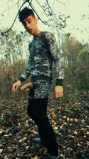 Sounding Outdoor Huge Cock