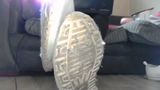 dirty trainers ignore, just lick them clean as i ignore you and work